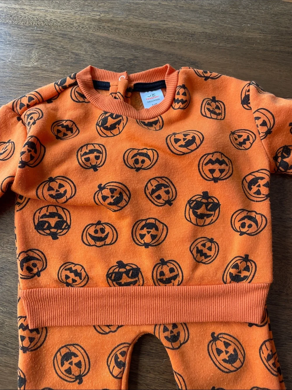 Kids Orange Pumpkin Jack-O'-Lantern Costume